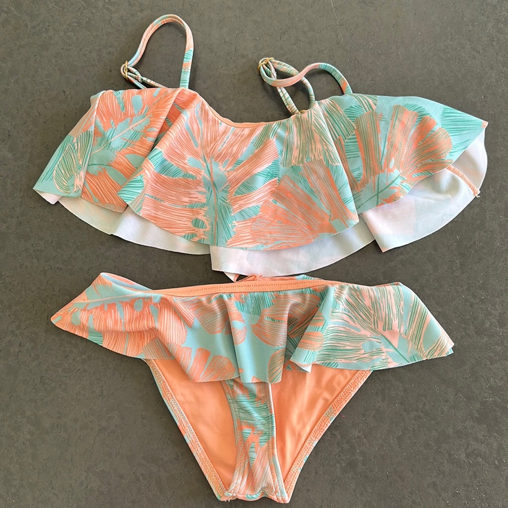 NWT L*Space Kids Bandeau Lucy Little Bikini Set Size 6